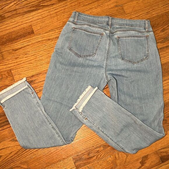 Eileen Fisher Blue Straight Leg Jeans - Picture 6 of 8